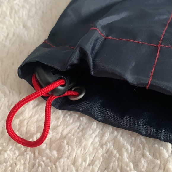 GAP Navy Blue and Red Windbreaker Jacket Hood 6/7 EUC - Picture 10 of 15